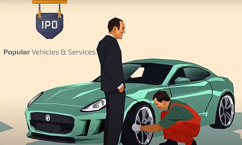 Popular Vehicles Logo, IPO