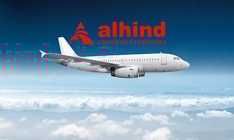 Airline flying and alhind logo