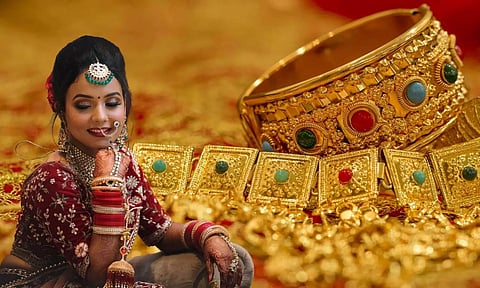 a indian bride gold