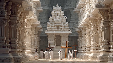 Christian Crosses in Hindu Temple.jpg