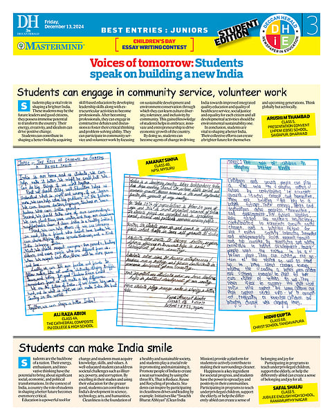 Voices of tomorrow: Students speak on building a new India