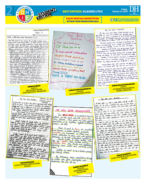  ESSAY WRITING COMPETITION: CLASSES 1 TO 5 