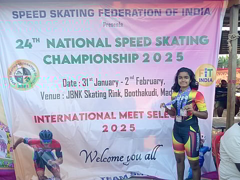 Mohashree dazzles with triple silver at national championship