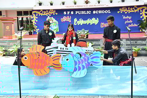 SFS Public School spreads eco-awareness with street play