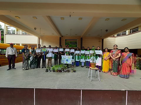 Sree Ayyappa students raise their voice against plastic