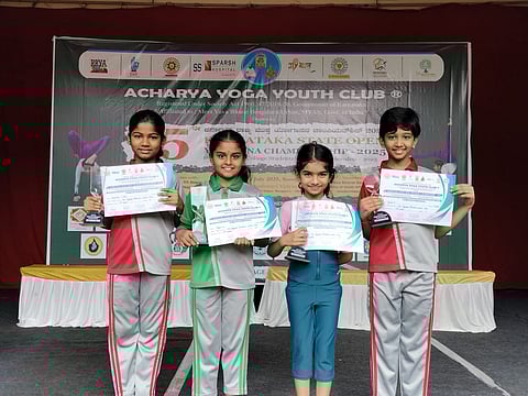 Sree Ayyappa Education Centre students shine in yoga championship