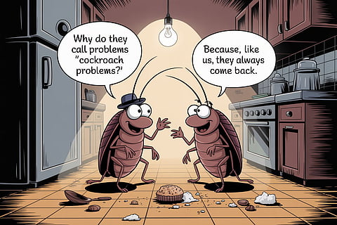 Creep into English with cockroach expressions