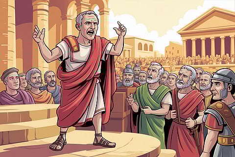 Ancient scholars remembered long speeches this way