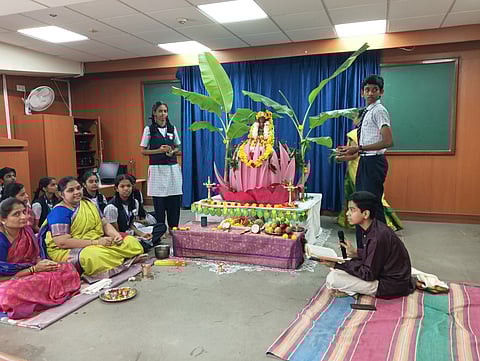 Seshadripuram High School celebrates Ganesh Chaturthi
