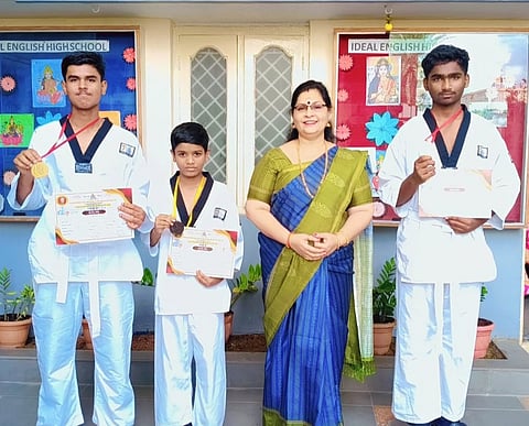 Ideal English High School students excel in Taekwondo competition