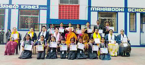 Mahabodhi earns Best School award in Kannada Pratibha Examination
