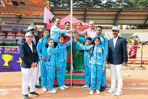 Seshadripuram High School hosts annual sports day