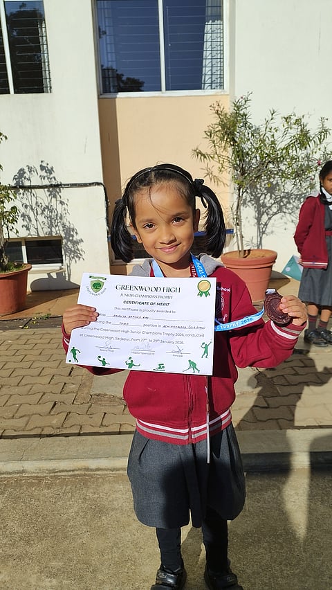 RV Public School student shines in swimming meet