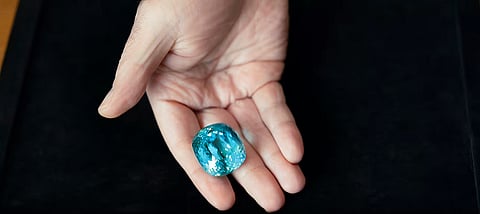 Rare 182-Carat Paraíba-Type Tourmaline Set for High-Stakes Auction in Hong Kong