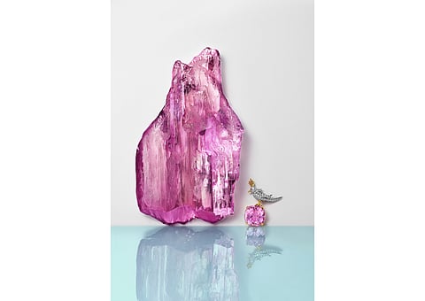 Tiffany & Co. Acquires Rare 7,500-Carat Kunzite for Special 'Bird on a Rock' Anniversary Collection