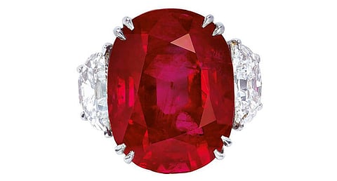Christie’s Paris Jewellery Auction Nets $19.6 Million, Led by Van Cleef & Arpels Ruby Ring