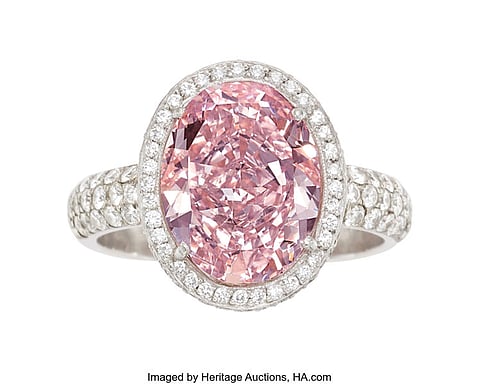 6.17-carat pink diamond tops Heritage holiday auction
