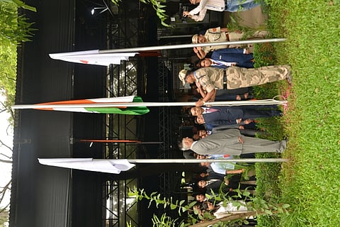 Flag hoisting ceremony