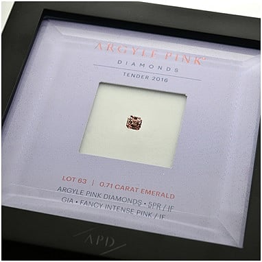 Leibish Wins the First IF Argyle Tender Diamond Offered in Over 20 Years