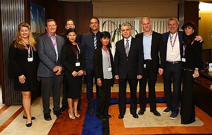 CBG buying mission with IDE board members (l-r) Tina Ware, Ronnie Ware, Natalie Feanny, Ivan Jaffe, Ezra Boaron (IDE Exhibitions Chair), Lon Brown, Hezi Blum (IDE Deputy President), Uri Spiro (IDE Foreign Relations Chair), Joe Murphy, Andie Weinman