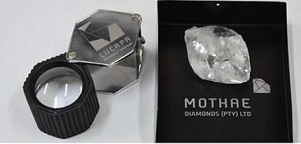 The 101 carat D-colour Type IIa white Mothae diamond