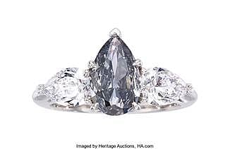 Blue-Gray Diamond Ring Could Fetch $350K