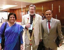 Dr. Panjikar with Prof R. H. Mitchell and Dr. Fareeduddin