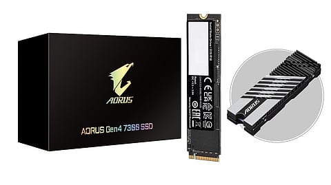 Gigabyte AORUS Gen4-7300 SSD Offers Breakthrough Speed of Up to 7300MB/s