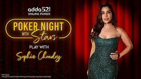 Adda52 On boards Celebrity Singer Sophie Choudry for Sixth Edition of ‘Poker Night With Stars’