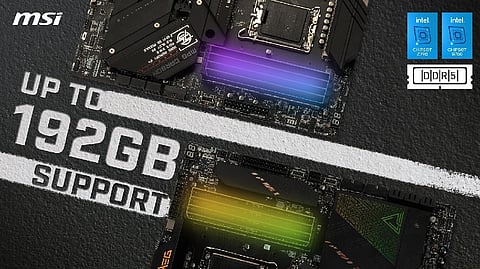 MSI's Intel 700 Series Motherboards Now Support up to 192 GB DDR5 Capacities  