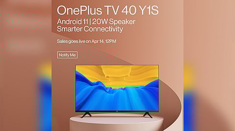 OnePlus TV 40 Y1S to Go on Sale in India Starting 14th April