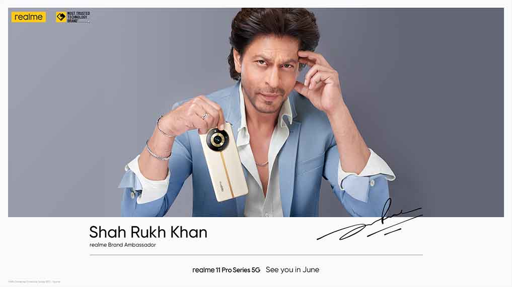Realme Ropes in Shah Rukh Khan as Its Brand Ambassador