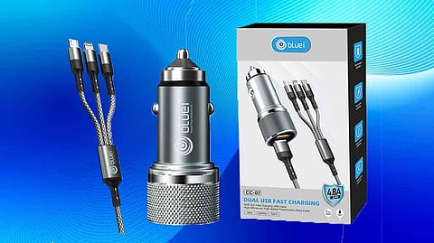 Bluei Unveils CC-07 Fast Car Charger at Rs. 1699