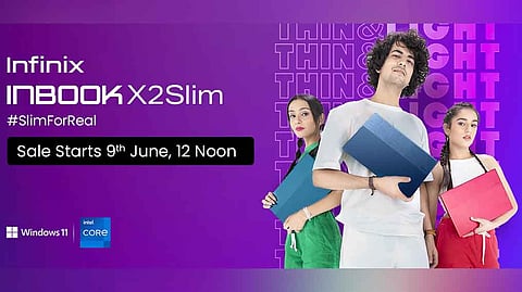 Infinix INBook X2 Slim to Go on Sale on Flipkart from 9th June