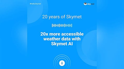 Skymet Celebrates its 20th Anniversary with Launch of Skymet AI 