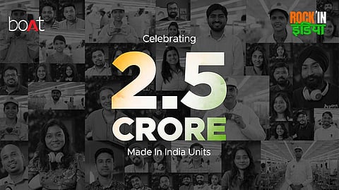 boat Achieves Milestone of Manufacturing 2.5 Crore Made In India Products