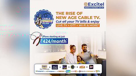 Excitel Introduces Cable-Cutter Plan at INR 592 with 400 Mbps Speed