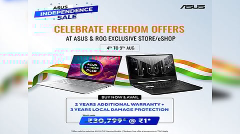 ASUS Launches Independence Day Offers on its TUF F15 and Vivobook Pro 15 Series 
