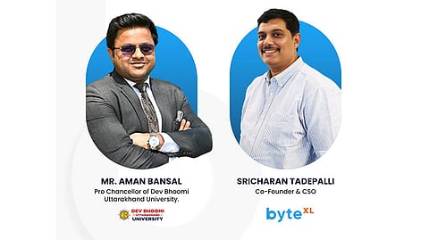 byteXL Signed MoU with Dev Bhoomi Uttarakhand University