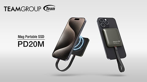 TEAMGROUP Unveils MagSafe-Compatible PD20M Magnetic External SSD 