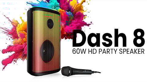 Portronics Unveils Dash 8 Bluetooth Speakers Featuring Karaoke Mic and Colourful RGB Lights