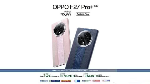 OPPO Announced Sale of its F27 Pro+ 5G, Starting at Rs. 27, 999 
