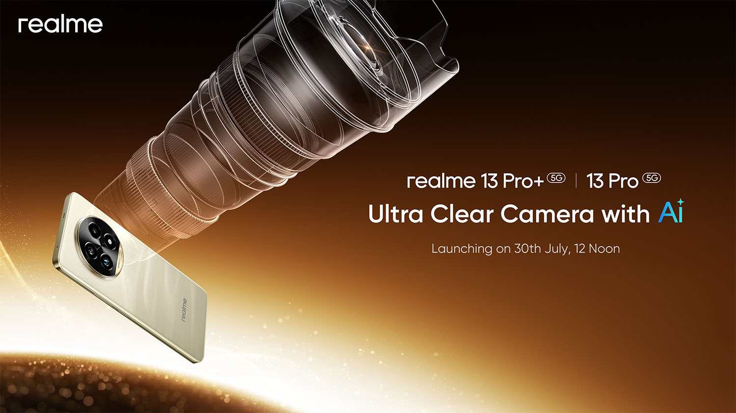 Realme 13 Pro Series with AI Camera Launching on July 30