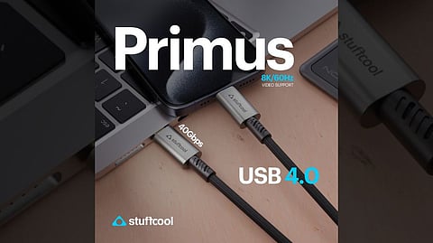 Stuffcool Launches Primus USB 4.0 Type-C Cable with 240W Output