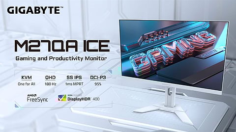 GIGABYTE Launches M27QA ICE Monitor with High Performance and Minimalist Design 