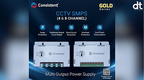 Consistent Infosystems Launches Gold Series CCTV SMPS for Reliable Surveillance Power 