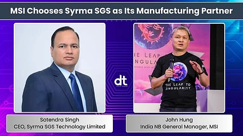 MSI Selects Syrma SGS Technology as Its Manufacturing Partner for Indian Market Expansion