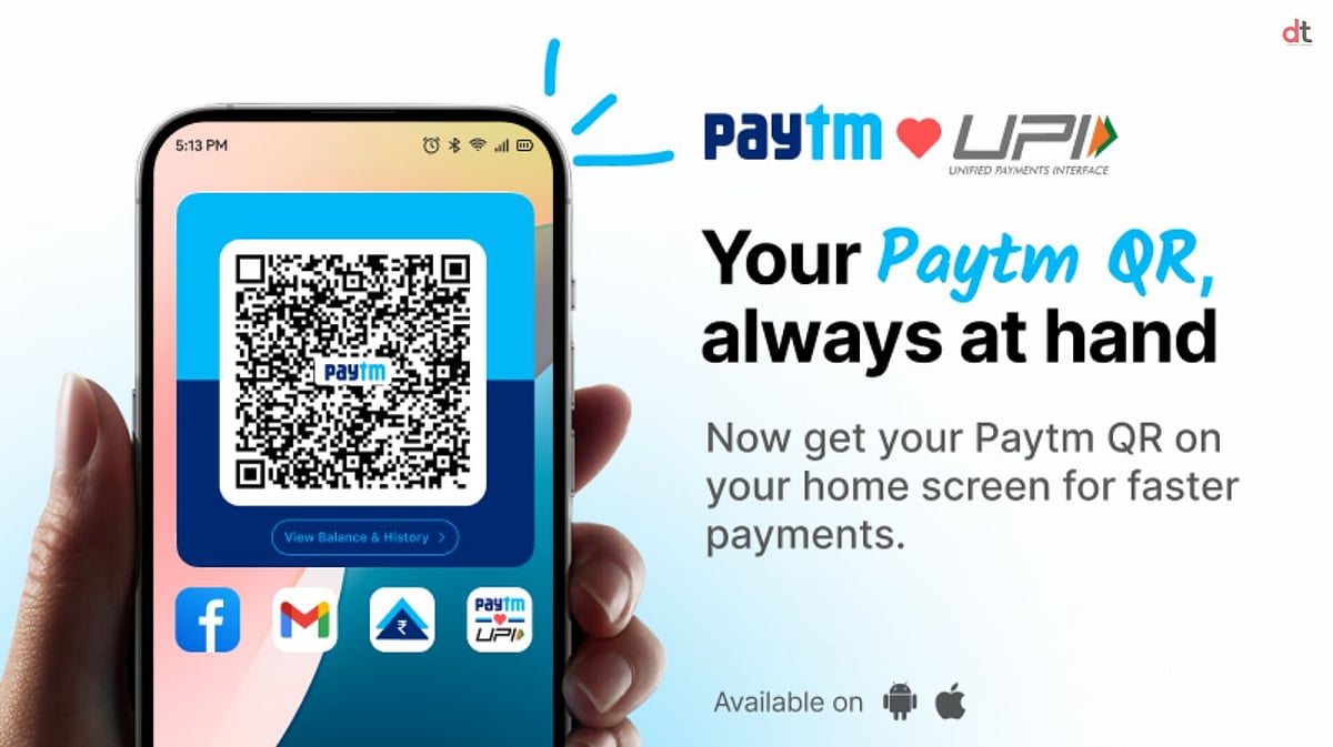 Paytm Launches ‘Receive Money QR Widget’ for Android to Simplify ...