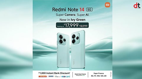 Xiaomi Unveils Ivy Green Edition of Redmi Note 14 5G