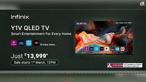 Infinix Announces Sale of its 40Y1V QLED TV on Flipkart at Rs 13,999